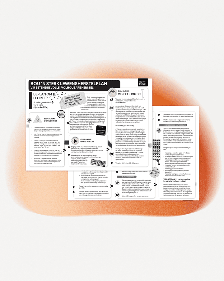 Addiction Life Recovery Plan Guidelines - Afrikaans